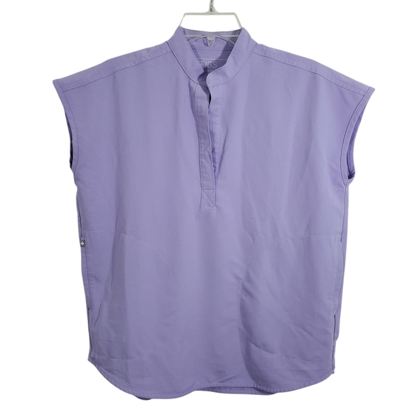Figs Tops - Figs Rafaela Oversized Scrub Top Size XXS Women's Lavender Dew Purple PO 2487